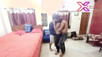 Hardcore sex.. Friends on Bed