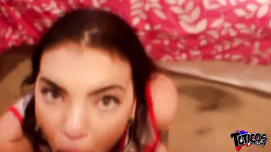 Bating Cheerleader Blowjob