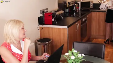 Amy and Beau Diamonds are two hot British lesbian Milfs who go down on each other