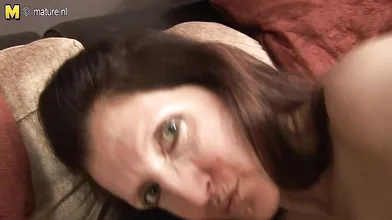 Horny British housewife and her favorite toy