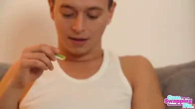 My Stepsister And Her Girlfriend Swallow My Cum - S1:E4