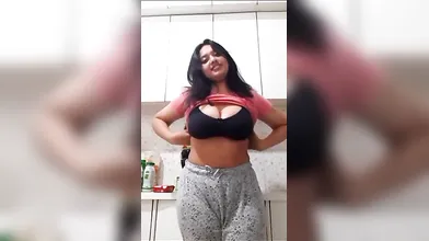 Stunning Big Booby Girlfriend Hard Fucking Video