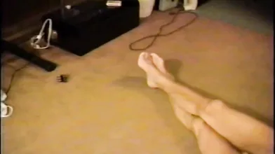 carla gets stocking pulled from pussy