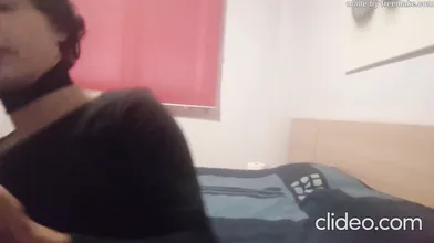 Vicenta travesti cornuda tragando la leche del amante de su mujer despues de follarla