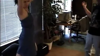 carla no panties tease